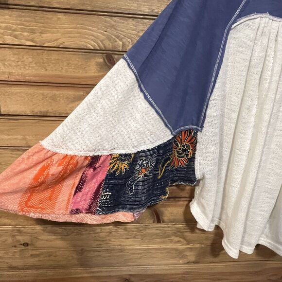 We The Free Friday Fever Women’s XS Multicolor Long Flutter Sleeves Stretch Boho - Picture 4 of 7